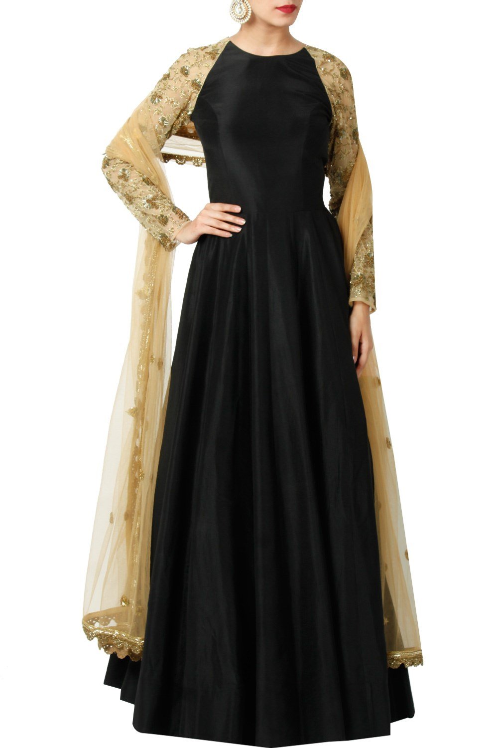 anarkali gown with dupatta