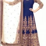 Navy Blue Anarkali