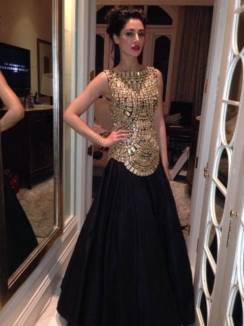 Bollywood Actress Wear Black Palazzo Dress