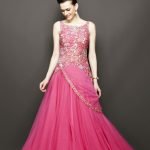Party Wear Fuchsia Pink Gown