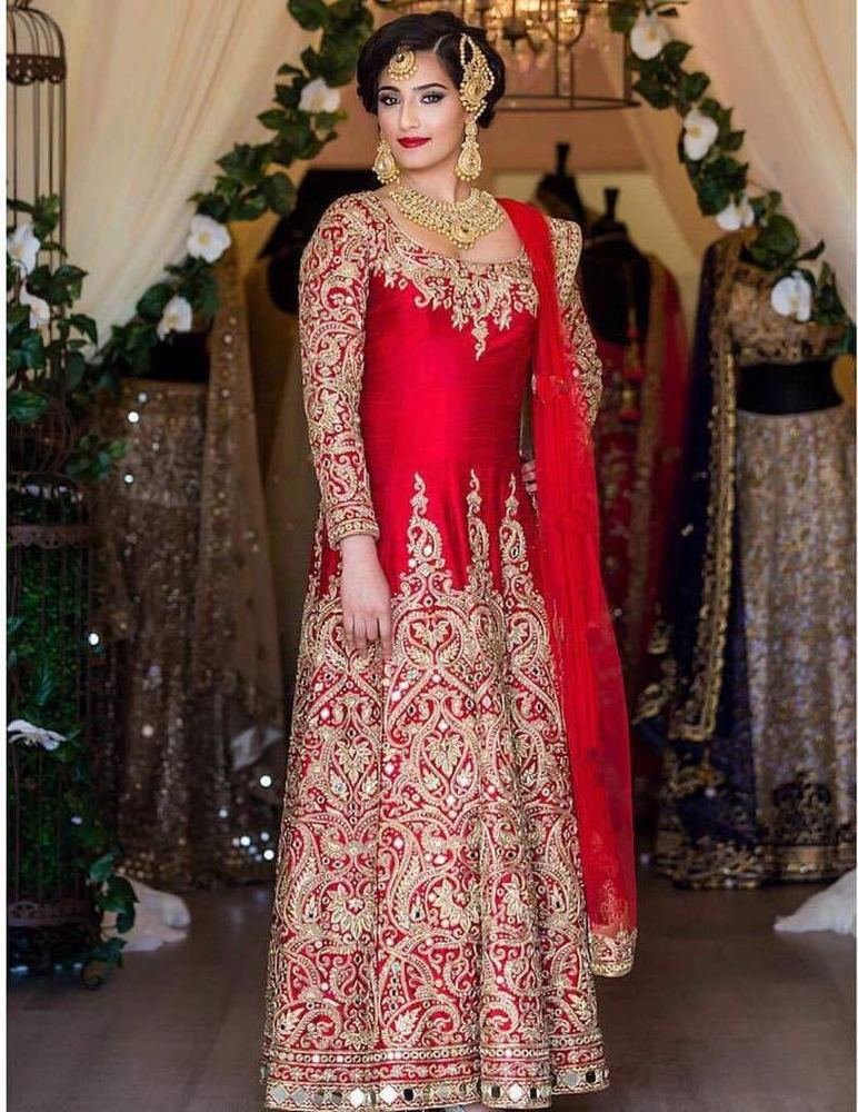 Red Color Bridal Anarkali | LadySelection