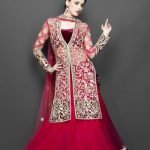 Coral Jacket Style Lehenga