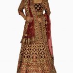 Dark Velvet Jaali Lehenga