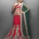 Red Bridal Lehenga with Ethnic Kundan Embroidery(Traditional Lehenga-94)