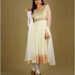 Sequined Pearl White Kalidar Suit