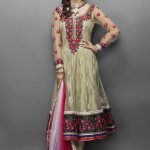 Light Pista Green Lace & Net Anarkali Suit
