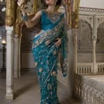 Blue Color Sari