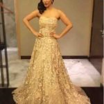 Sophie Choudry In A Cream Gown