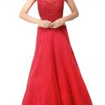 Red Thread Work Gown