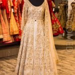Gold Pearl Work Lacha