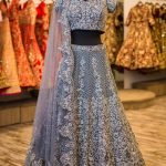 Grey Reception Lengha
