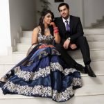 Royal Blue Color Embroidered Lehenga