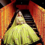 Green Color Bridal Lehenga