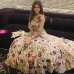 Shilpa Shetty In A Beige Color Gown