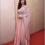 Sophie Choudry In A Beige Color Gown