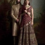 Wine Color Bridal Lehenga