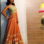 Jennifer Winget In Brown Lehenga