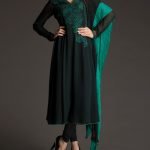 Black Anarkali Suit with Embroidery