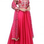 Fuchsia Embroidered Anarkali Set