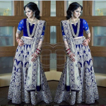 Blue Color Bridal Lehenga