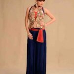 Midnight Blue Sharara Set