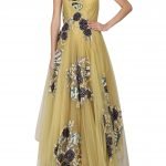 Gold Embroidered Layered Gown
