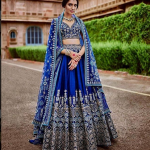 Ink Blue Bridal Lehenga