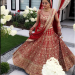 Red Color Bridal lehenga