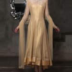 Glittering Golden Anarkali Suit