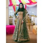 Sania Mirza wears a stunning olive-green tulle jacket