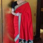 Aishwarya Rai Bachchan In A Red Blue Saree