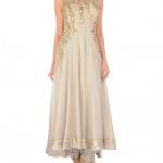 Silver Gray Gown with Fine Pleats
