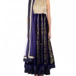 Regal Purple Anarkali Suit with Sequin Embellishment