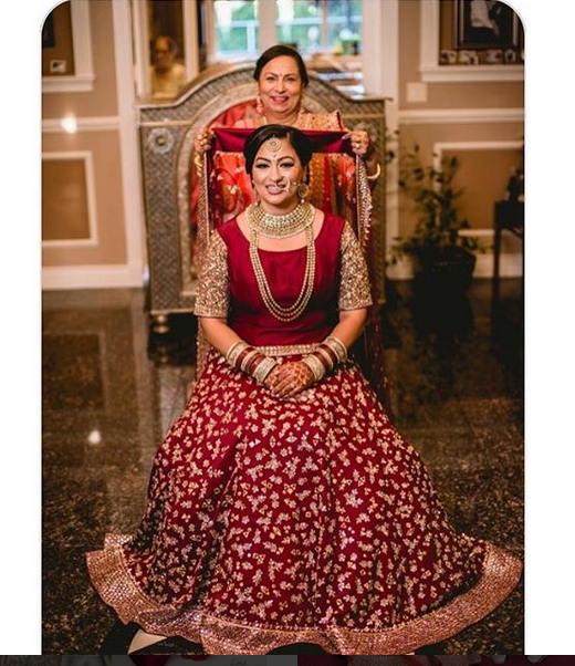 fealdeal Wedding Wear Dark maroon coloured taffeta silk embridered work  lehenga choli at Rs 1889 in Surat