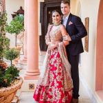 Red Embroidered Bridal Lehenga