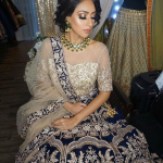 Royal Blue Color Bridal Lehenga