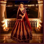 Maroon Color Bridal Lehenga