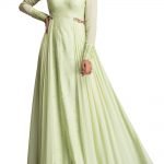 Pista green embroidered anarkali