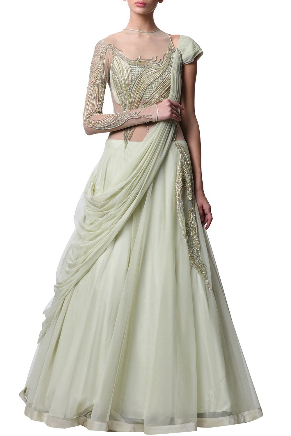 saree gown online low price