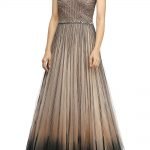 Grey and black ombre gown