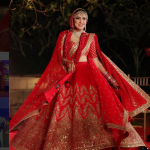 red color bridal lehenga