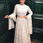 Raveena Tandon In A White Lehenga