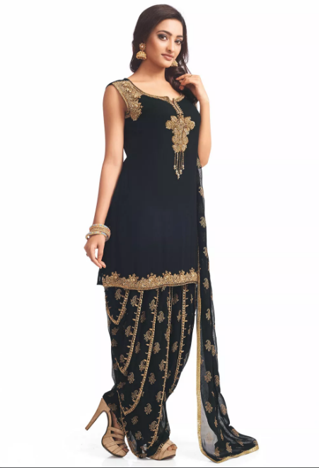 punjabi suits black