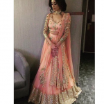 Pink Color Bridal Lehenga