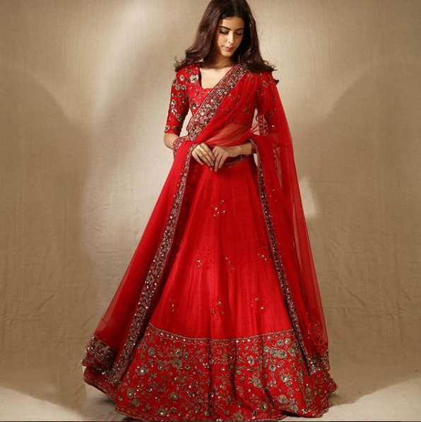 Red Maroon Color Embroidered Attractive Party Wear net Lehenga choli has a  Regular-fit and is Made From High-Grade Fabrics And Yarn.