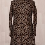 Wine Dori Embroidered Velvet Wedding Sherwani