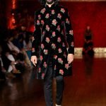 Black embroidered sherwani