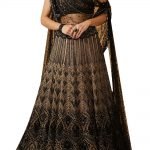 Beige embellished lehenga set