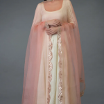 Pressed Rose Gota Patti And Mirror Work Dupatta