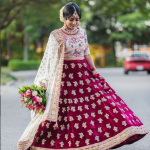 Our Client Of California In A Magenta Color Bridal Lehenga